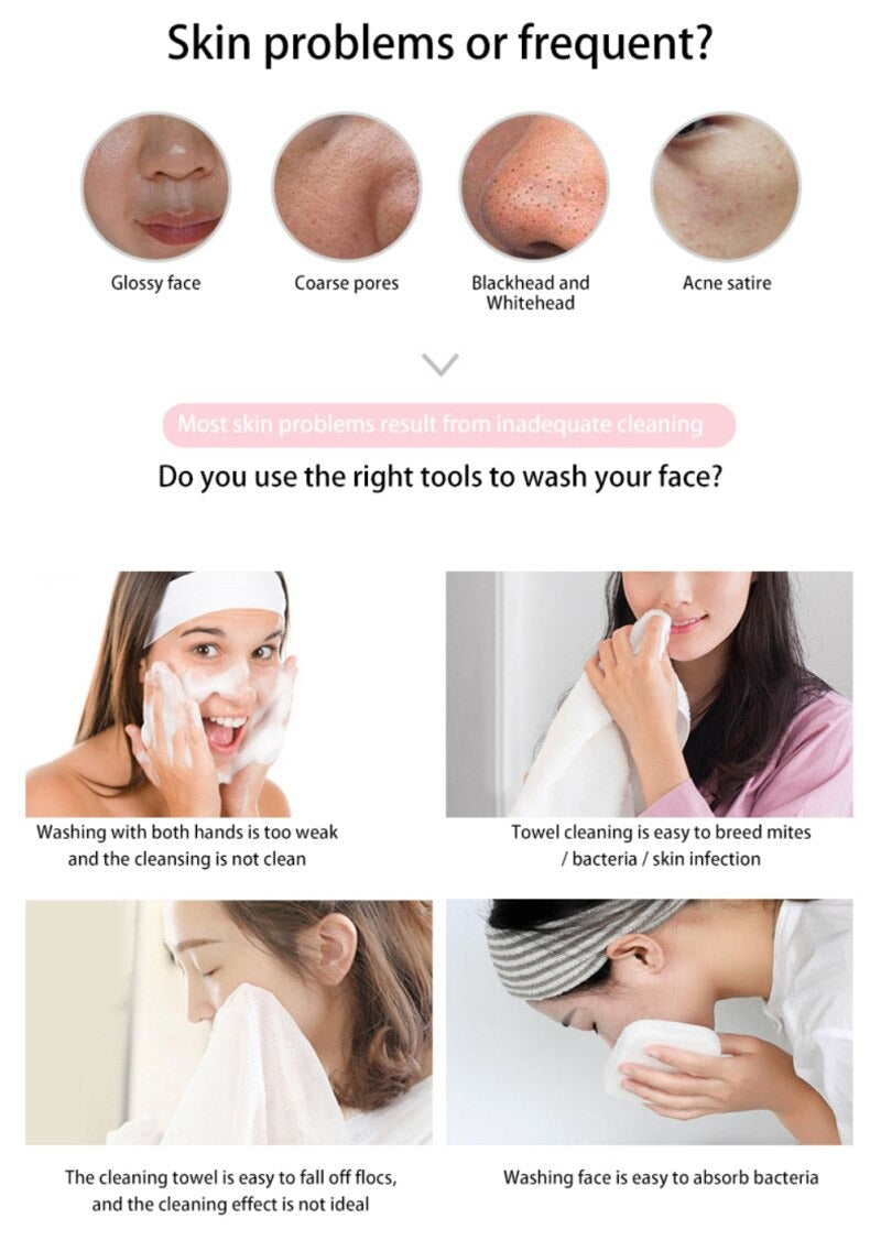 Electric Sonic Facial Cleanser Brush