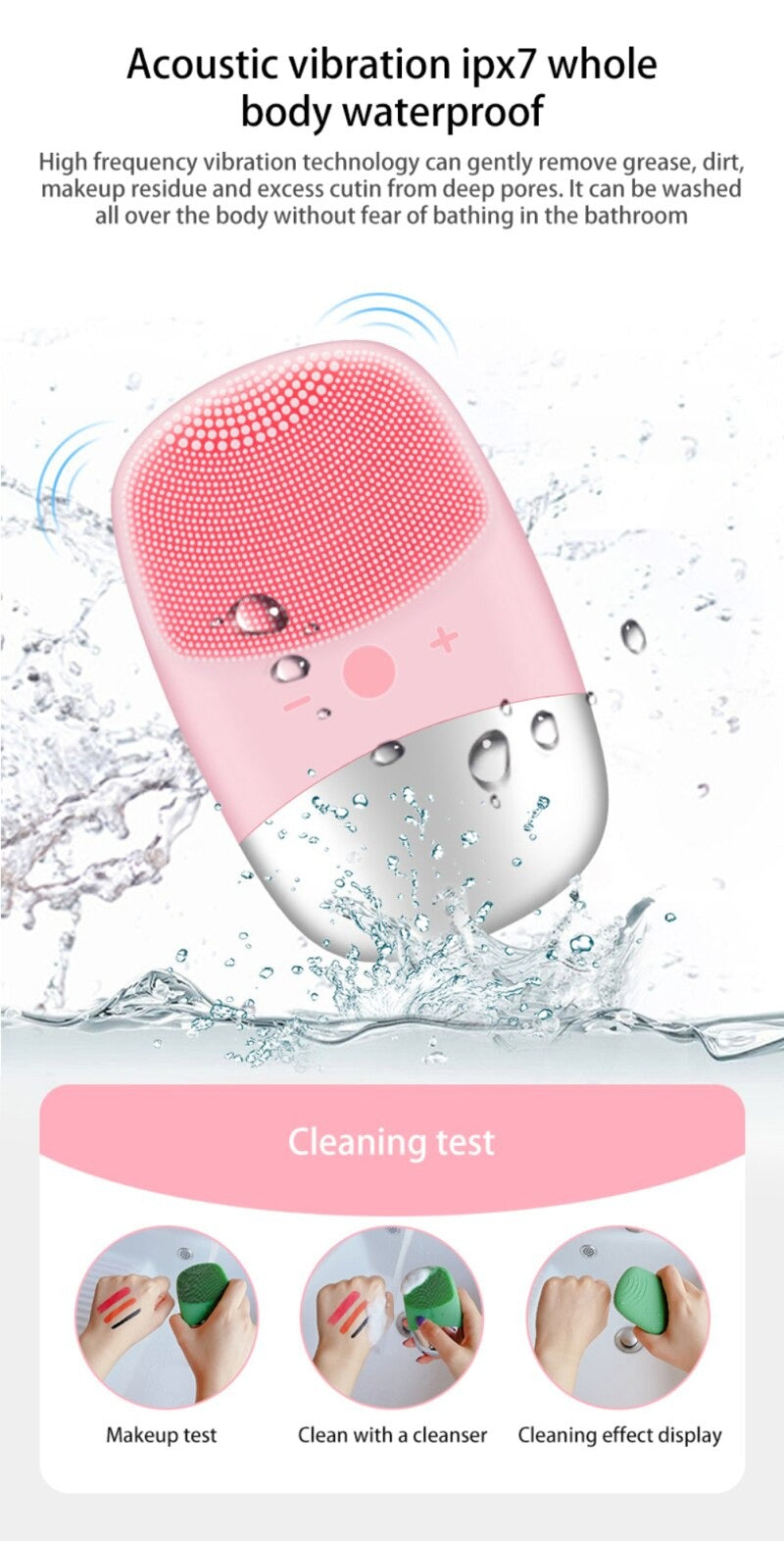 Electric Sonic Facial Cleanser Brush